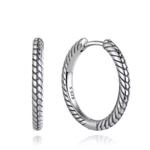 Sterling Silver 24mm Hoop Earrings